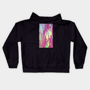 Summer Sunset Glitch Contemporary Artwork T-Shirt Kids Hoodie